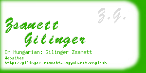zsanett gilinger business card